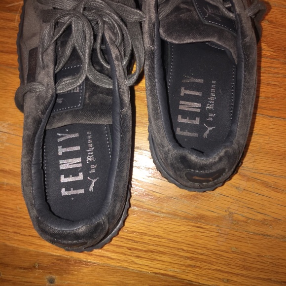 Puma Rihanna FENTY Creepers - Gray Velvet - Picture 3 of 7